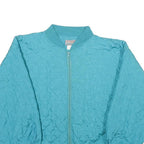 SPORTING CLUB Mens Blue Nylon Zip Jacket M Casual Lightweight Bomber Style