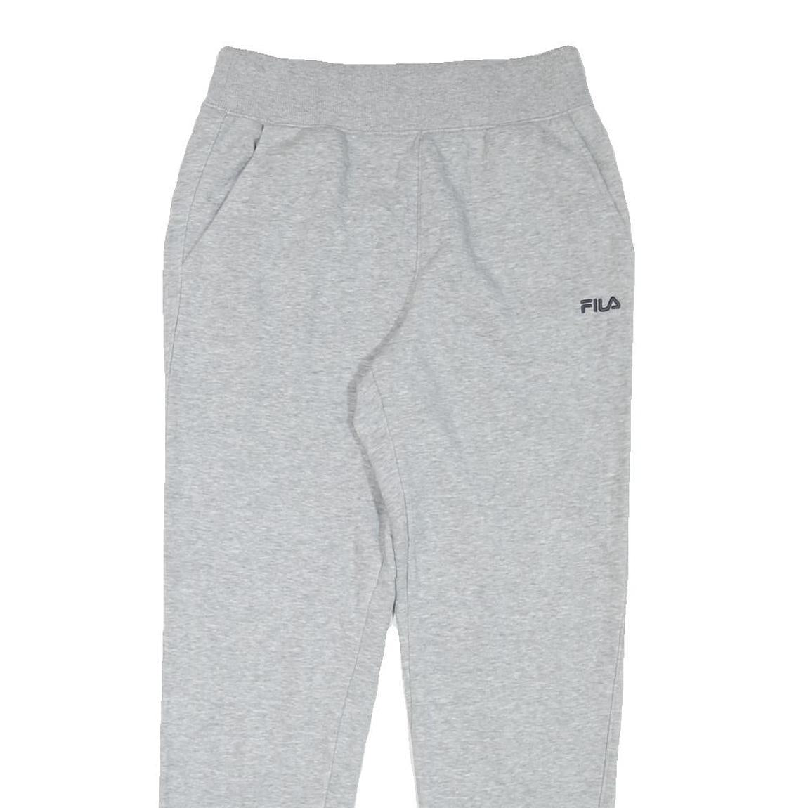 FILA Mens Joggers Grey Slim Tapered S W30 L29 Cotton Blend Casual Sportswear