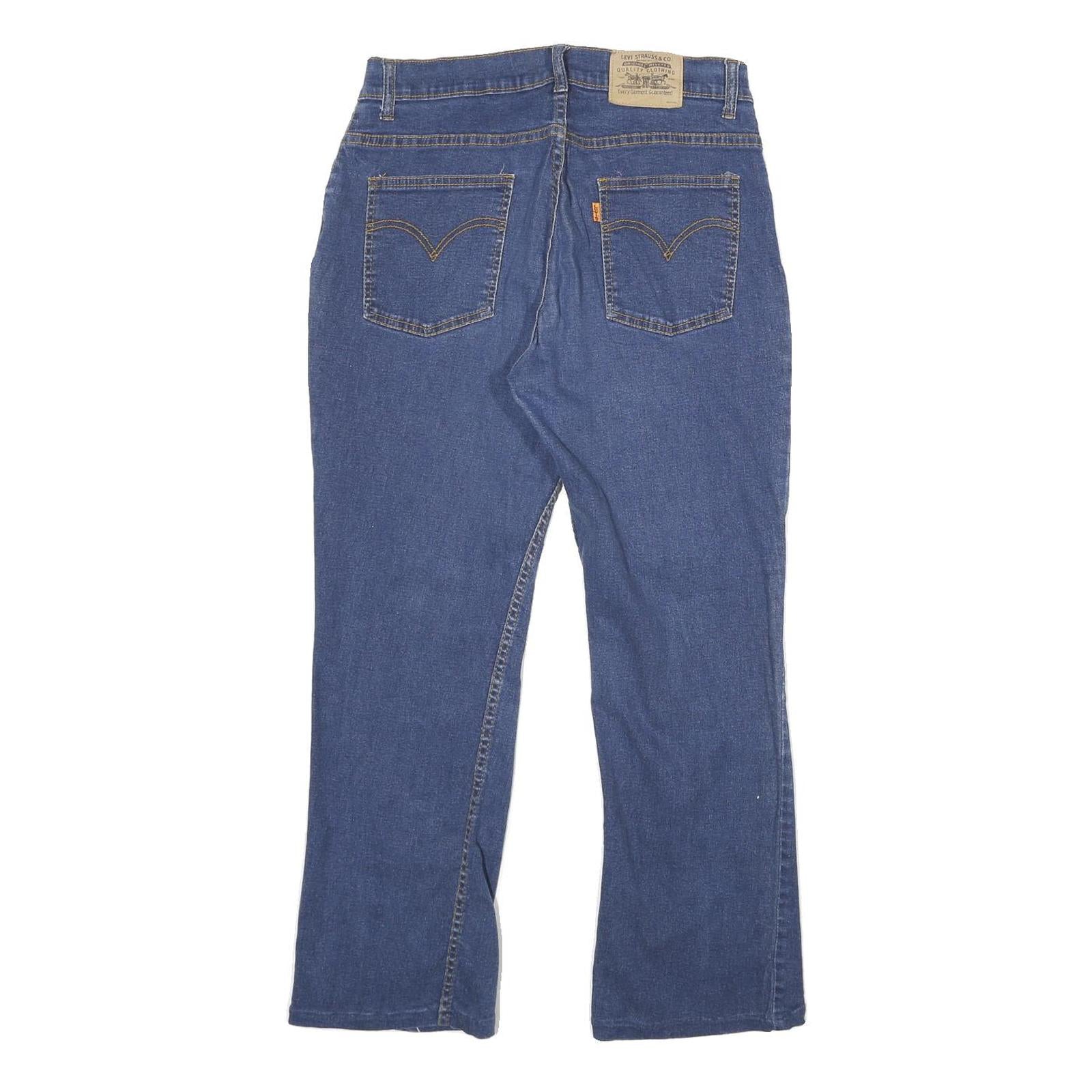 LEVI'S Womens Relaxed Blue Denim Jeans W30 L26 Classic Zip Closure