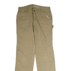 CARHARTT Mens Cotton Beige Regular Fit Straight Leg Trousers W30 L32 Workwear
