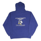 SPORTTEK Mens Blue Hamilton Basketball Pullover Hoodie L Cotton Printed Graphic