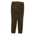 MASSIMO DUTTI Womens Cotton Blend Khaki Slim Skinny Trousers W28 L28 Stylish