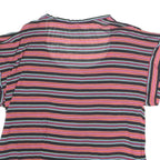 MAX & CO Womens Multicolour Striped Basic Short Sleeve Round Neck Top L Casual