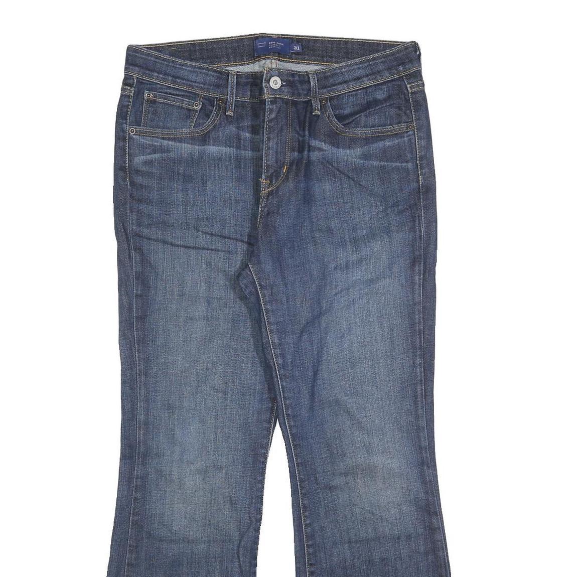 LEVI'S Womens Regular Fit Blue Denim Jeans W31 L30 Zip Classic Style