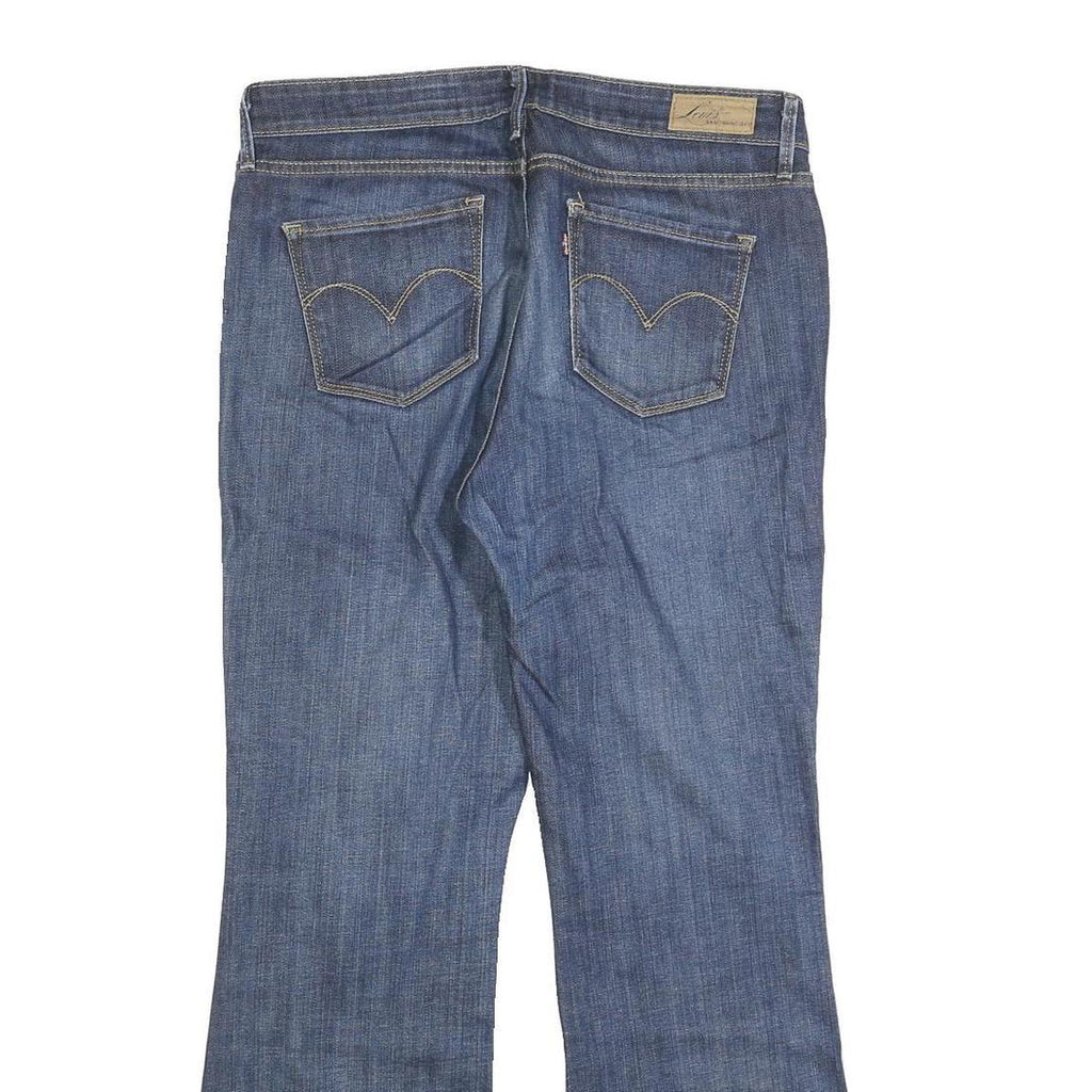 LEVI'S Womens Regular Fit Blue Denim Jeans W31 L30 Zip Classic Style