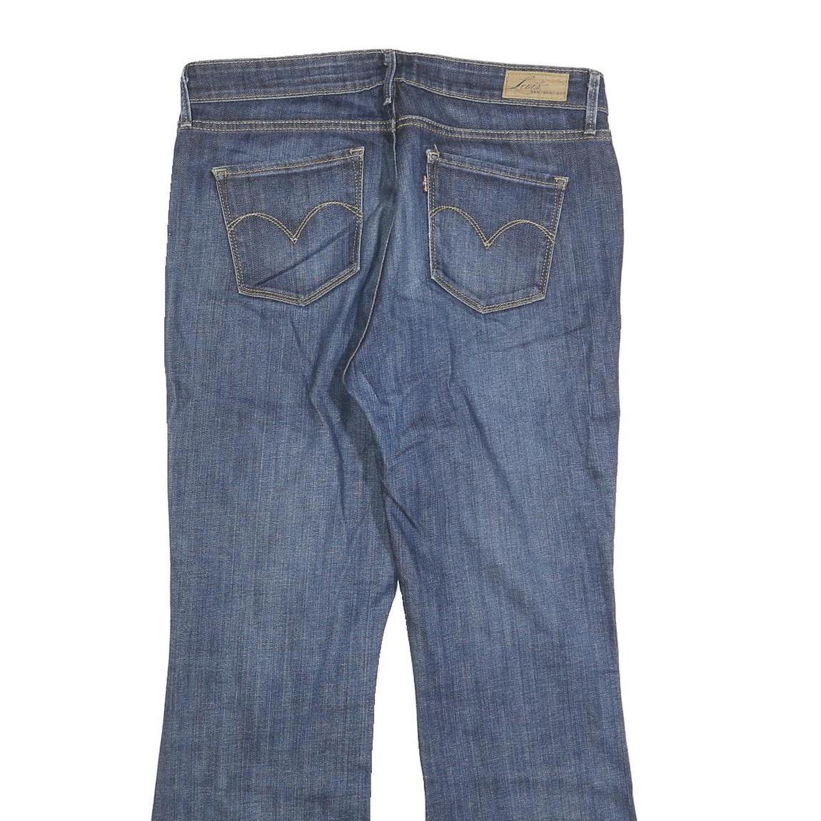 LEVI'S Womens Regular Fit Blue Denim Jeans W31 L30 Zip Classic Style