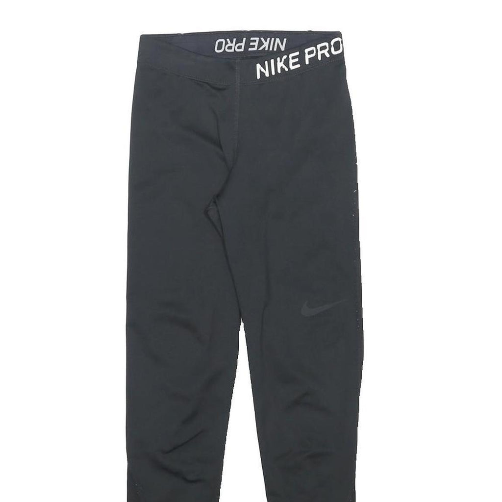 NIKE Womens Leggings Black XS W21 L25 Slim Tapered Nike Pro Gym Leggings