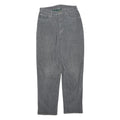 LAUREN RALPH LAUREN Womens Cotton Blend Grey Regular Straight Trousers W28 L30