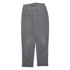 LAUREN RALPH LAUREN Womens Cotton Blend Grey Regular Straight Trousers W28 L30
