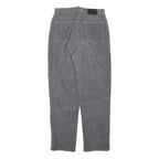 LAUREN RALPH LAUREN Womens Cotton Blend Grey Regular Straight Trousers W28 L30