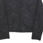 HUGO BOSS Womens Black Jacket S Polyester Plain Zip Casual Lightweight