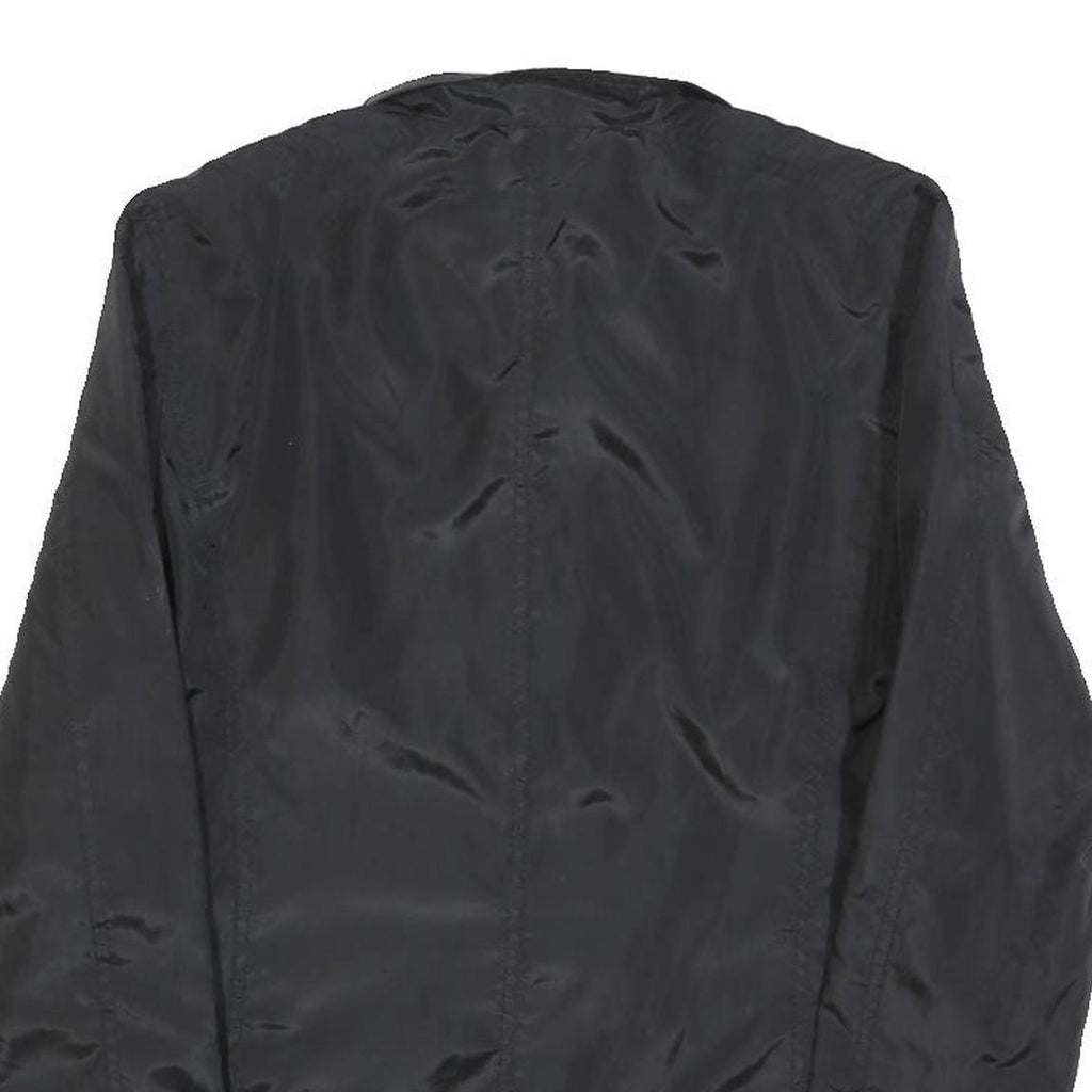 HUGO BOSS Womens Black Jacket S Polyester Plain Zip Casual Lightweight