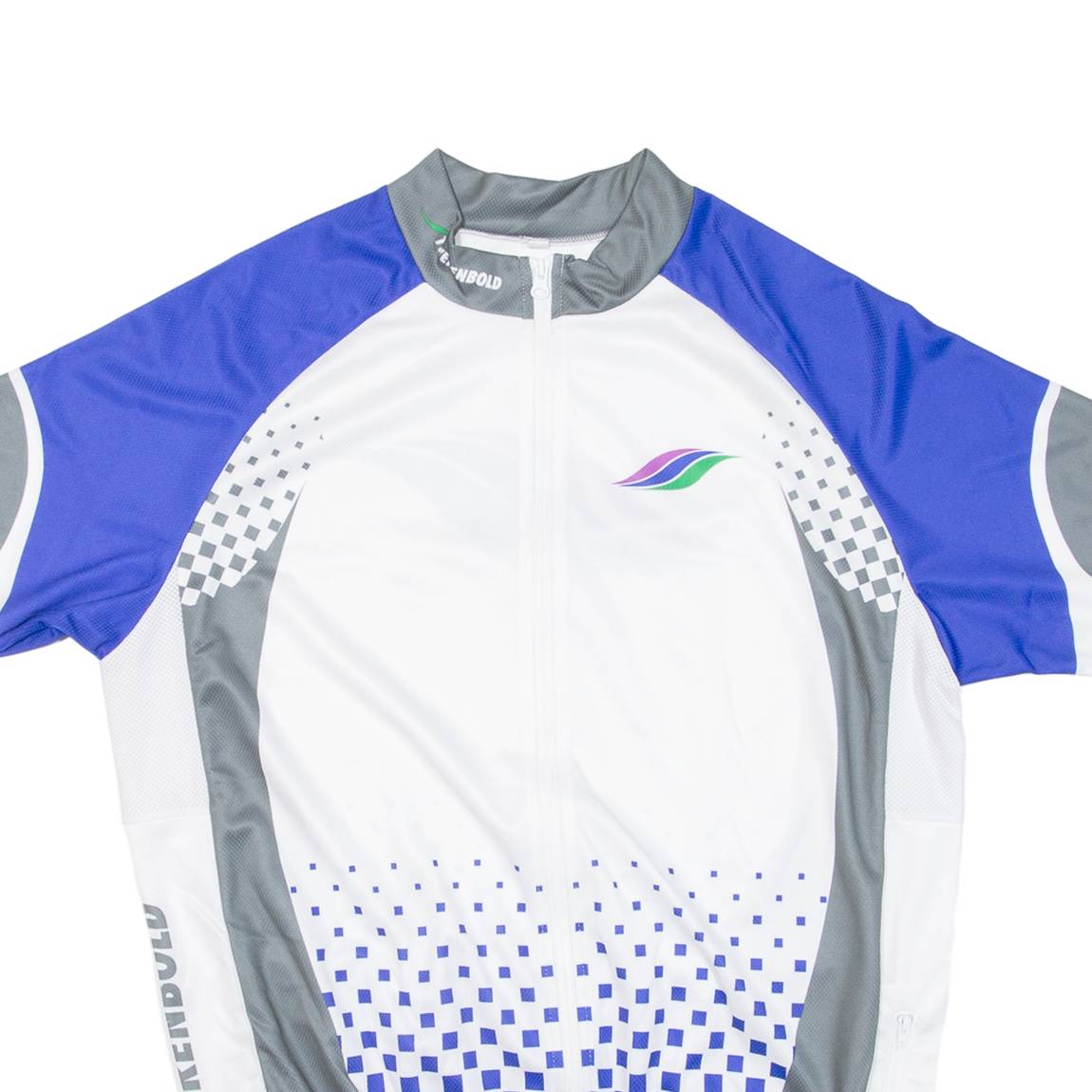 Cycling Mens Jersey Blue Full Zip L