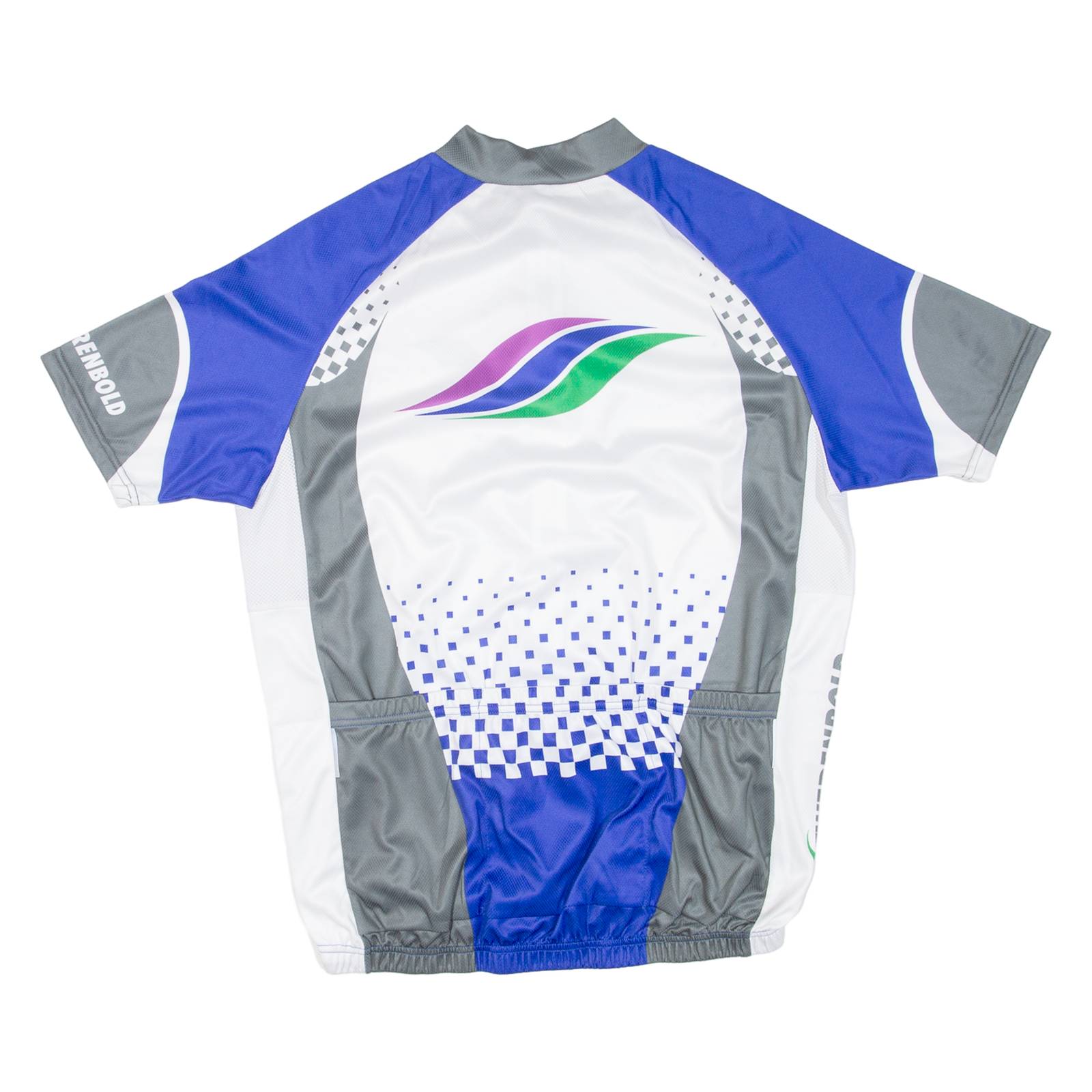 Cycling Mens Jersey Blue Full Zip L