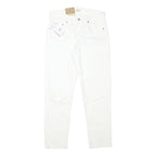 POLO RALPH LAUREN Womens White Regular Straight Denim Jeans W28 L26 Distressed