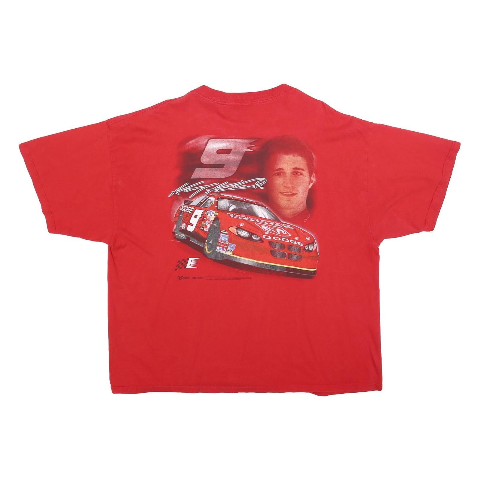 CHASE AUTHENTICS Mens Red Large Graphic T-Shirt XL Short Sleeve Round Neck