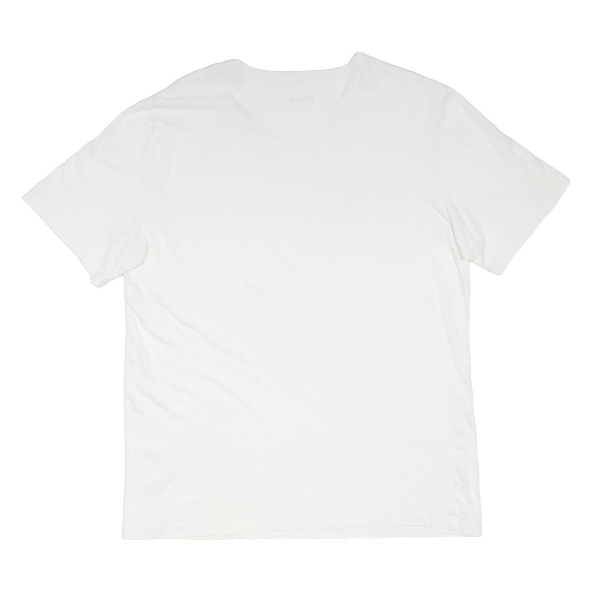 BOSS HUGO BOSS Mens White Plain T-Shirt XL Short Sleeve Round Neck Jersey Cotton