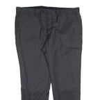 BOGGI Mens Regular Fit Grey Trousers W40 L30 Zip Closure Classic Formal