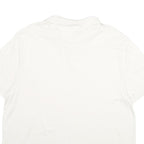 CALVIN KLEIN Mens White Polo Shirt 2XL Short Sleeve Plain Cotton Casual