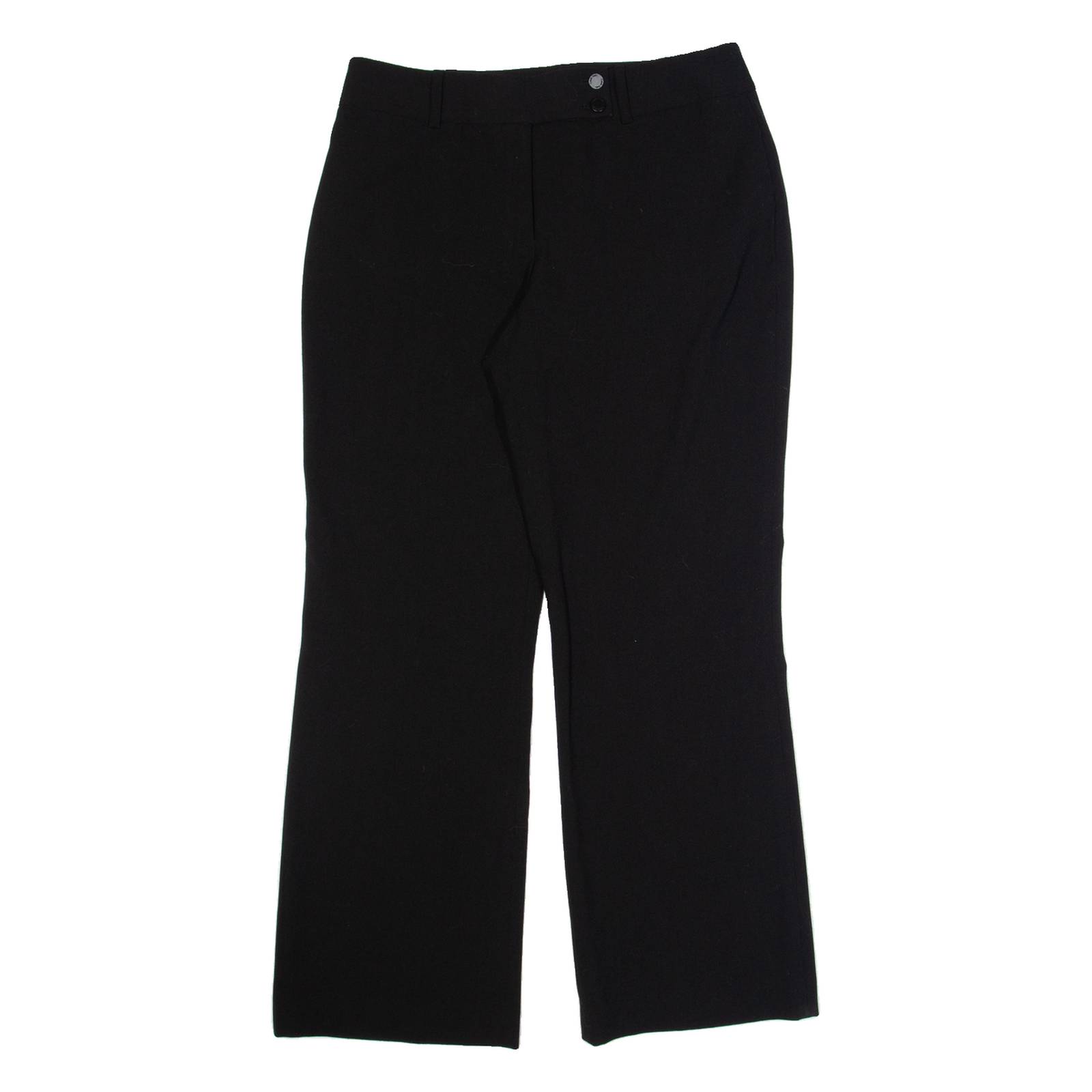 CALVIN KLEIN Womens Trousers Black Relaxed Straight W30 L28