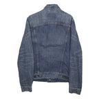 LEVI'S Mens Blue Denim Denim Jacket S Cotton Button Closure Classic Fit Casual