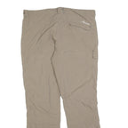 ICEPEAK Womens Regular Beige Cargo Trousers Polyester Blend W36 L32 Outdoor Zip