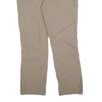 ICEPEAK Womens Regular Beige Cargo Trousers Polyester Blend W36 L32 Outdoor Zip
