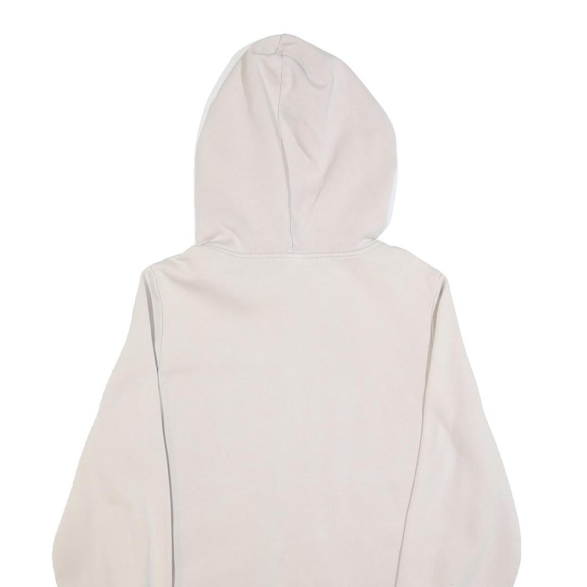 REEBOK Womens Cream Black & White Hoodie Cotton Blend Dress M Casual Sportswear