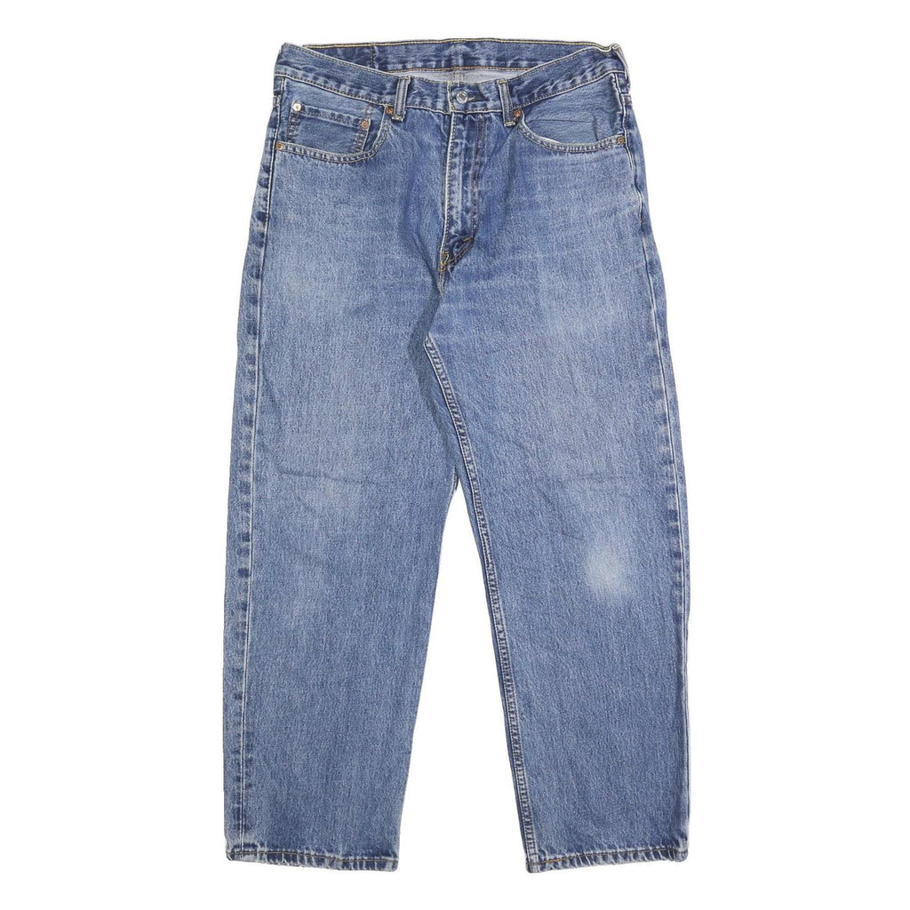 LEVI'S 550 Mens Jeans Blue Relaxed Straight Denim Medium W34 L29 Classic Denim