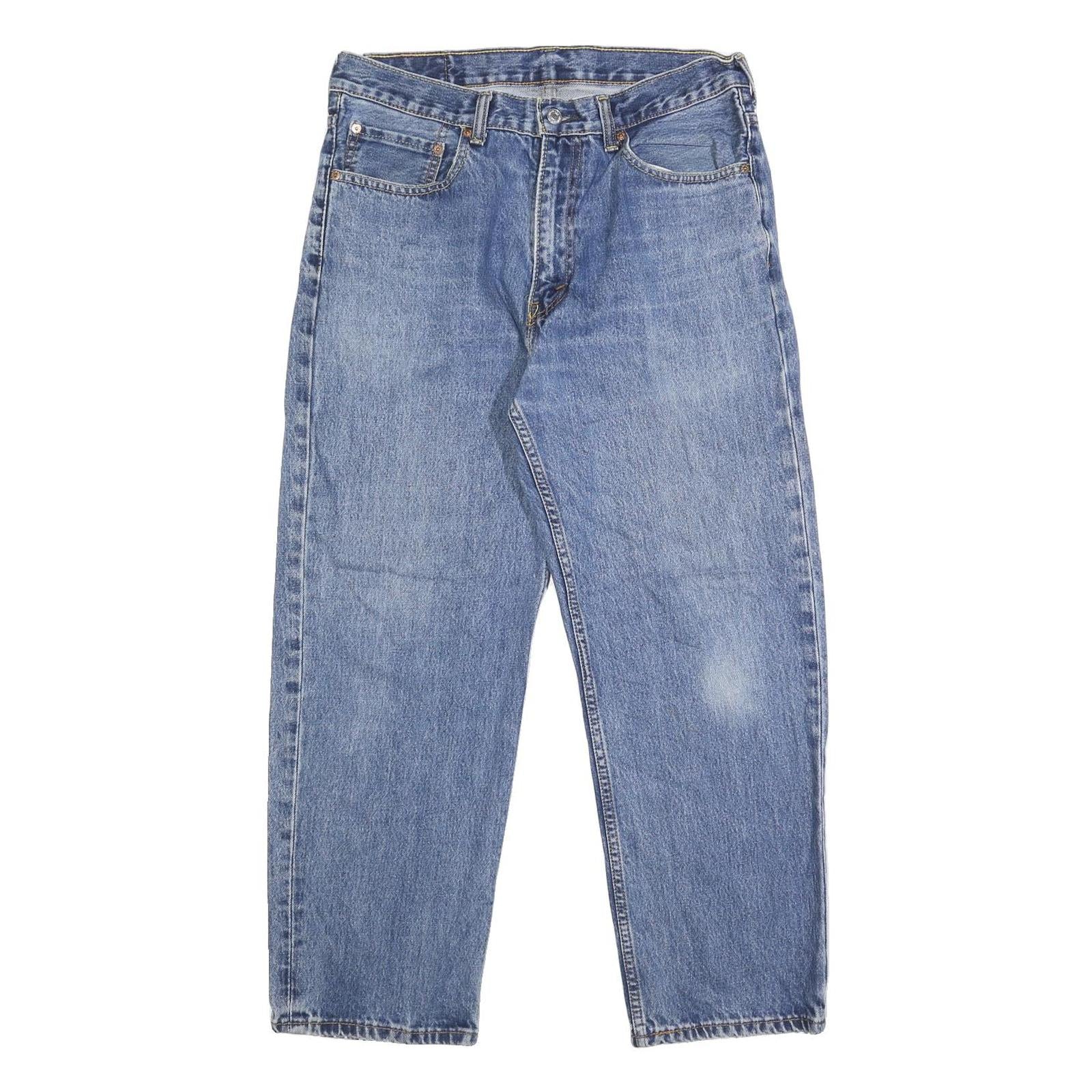 LEVI'S 550 Mens Jeans Blue Relaxed Straight Denim Medium W34 L29 Classic Denim
