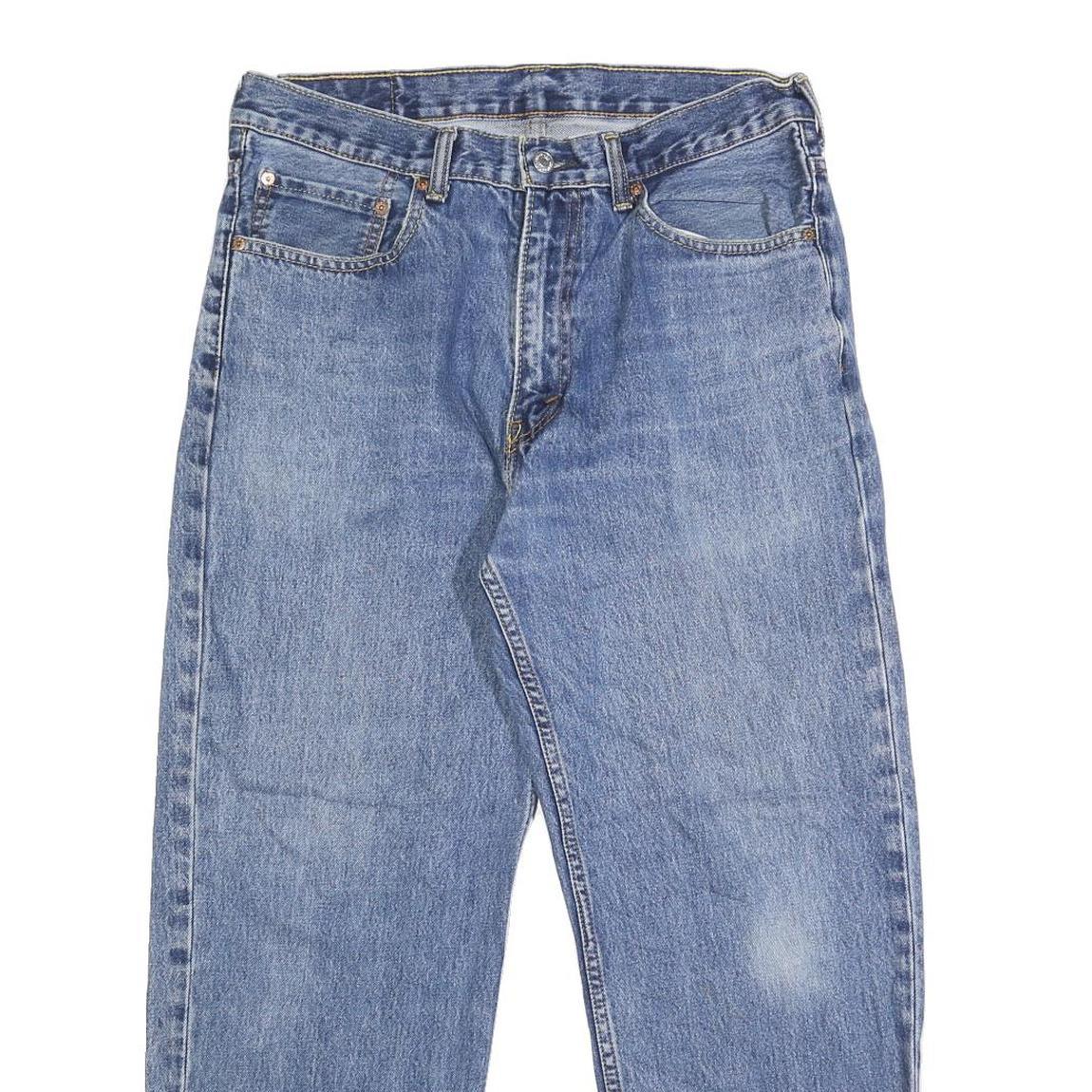 LEVI'S 550 Mens Jeans Blue Relaxed Straight Denim Medium W34 L29 Classic Denim