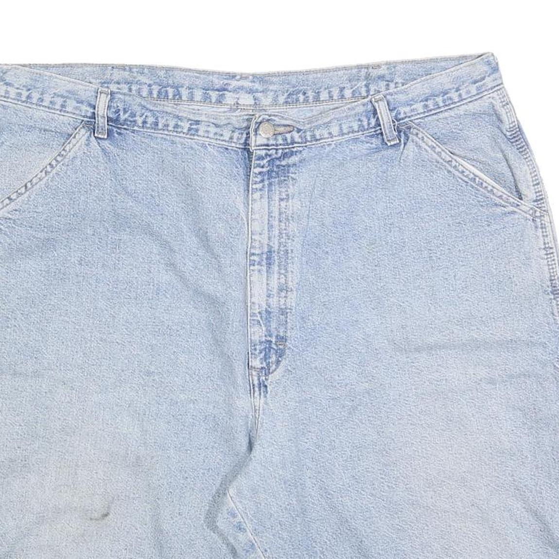 WRANGLER Mens Denim Light Blue Casual Shorts XL W38 Cotton Blend Relaxed Fit