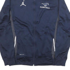 AIR JORDAN Mens Navy Blue Basketball Zip Jacket M Polyester Blend Dri-Fit