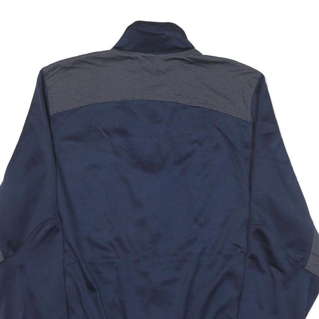 AIR JORDAN Mens Navy Blue Basketball Zip Jacket M Polyester Blend Dri-Fit