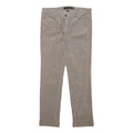 CALVIN KLEIN JEANS Womens Cotton Blend Beige Slim Straight Trousers W35 L32