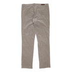 CALVIN KLEIN JEANS Womens Cotton Blend Beige Slim Straight Trousers W35 L32