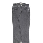 LEVI'S 721 Womens Slim Denim Jeans Grey Stone Wash W28 L32 Stylish Comfortable
