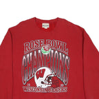 BRAZOS SPORTSWEAR Mens Red Rose Bowl Champions Crew Neck XL Wisconsin Badgers