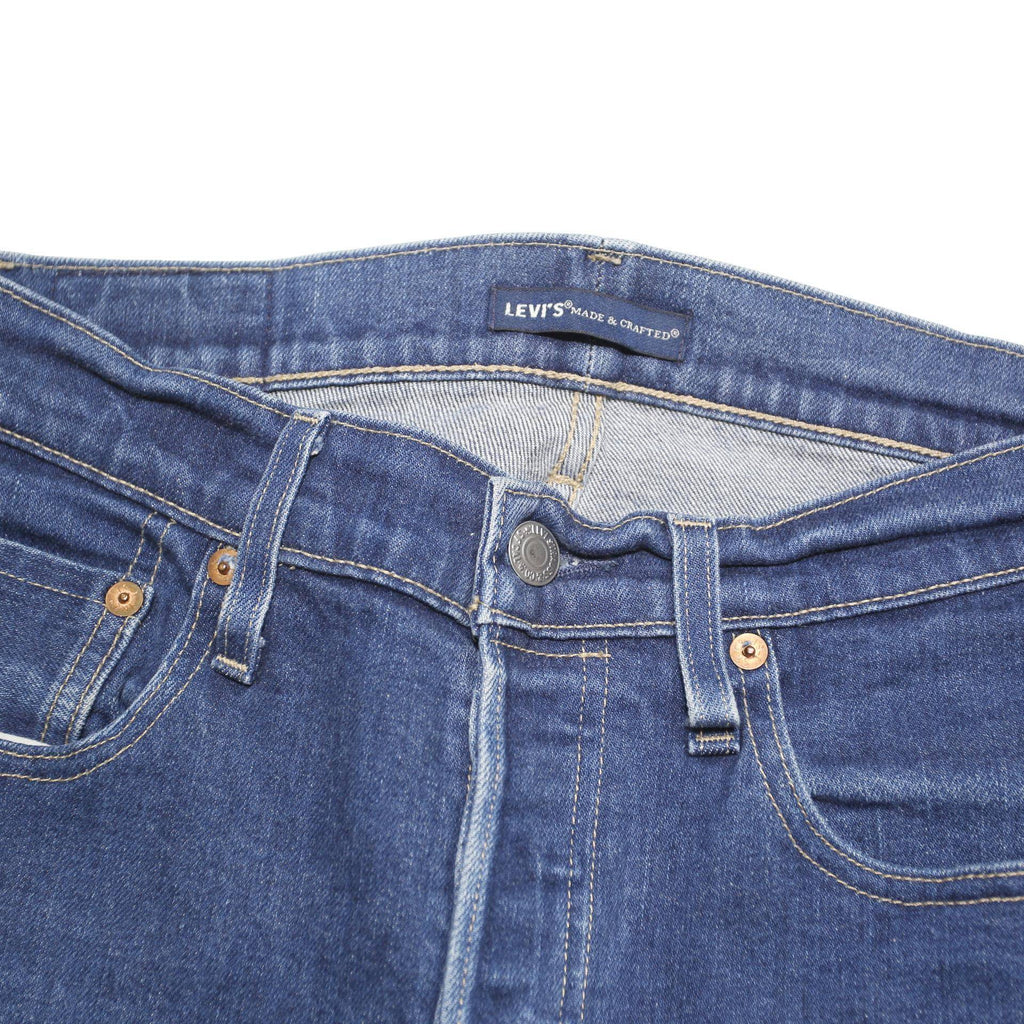 LEVI'S 501 Womens Blue Regular Straight Denim W28 L27 Classic Button Jeans