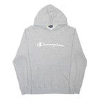 CHAMPION Mens Grey Hoodie XL Cotton Blend Pullover Casual Sweatshirt