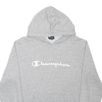 CHAMPION Mens Grey Hoodie XL Cotton Blend Pullover Casual Sweatshirt