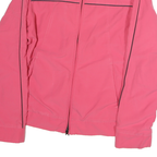REEBOK Womens Pink Jacket M Polyester Zip Plain Lightweight Casual Sport