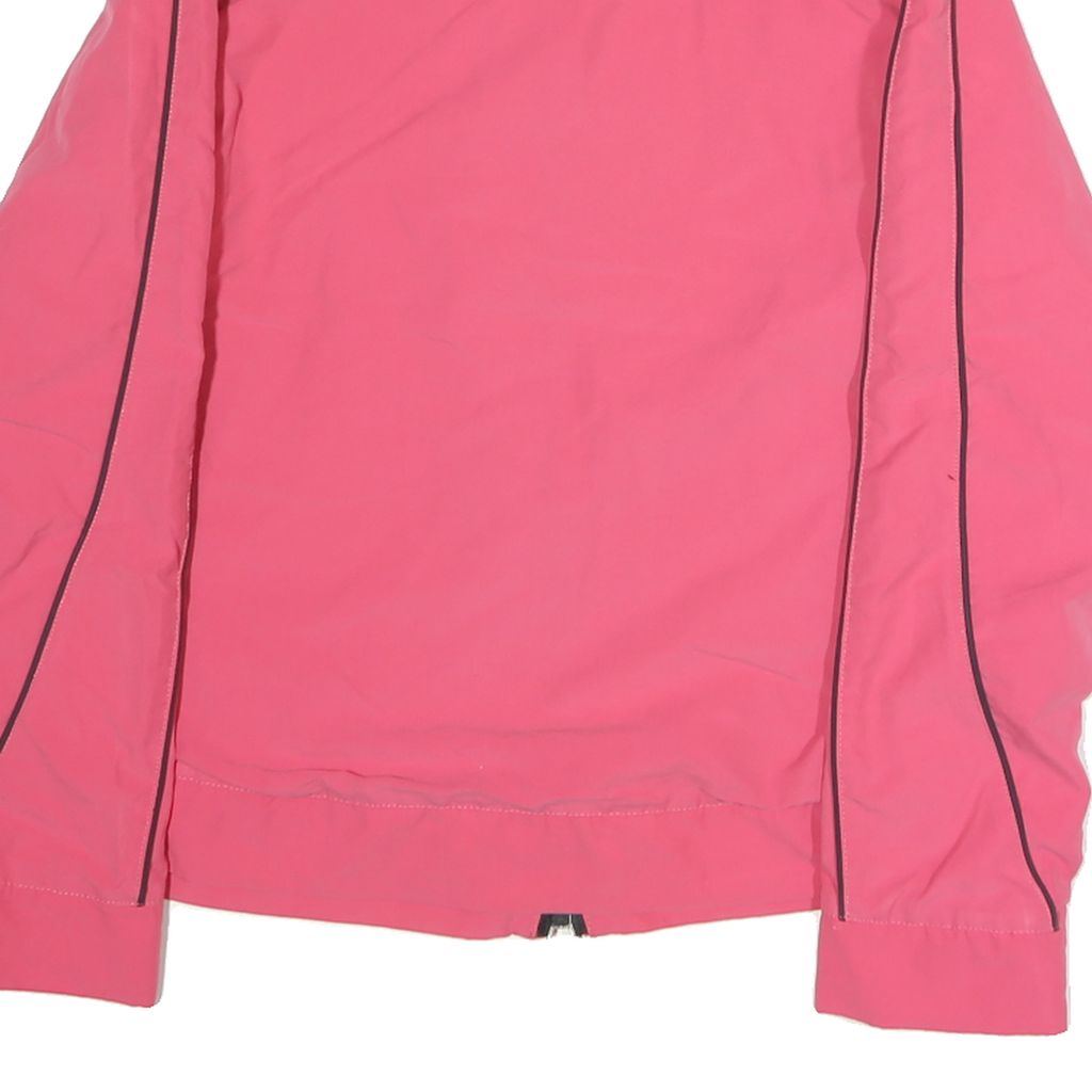 REEBOK Womens Pink Jacket M Polyester Zip Plain Lightweight Casual Sport