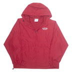 CHAMPION Mens Pullover Jacket Red Hooded XL