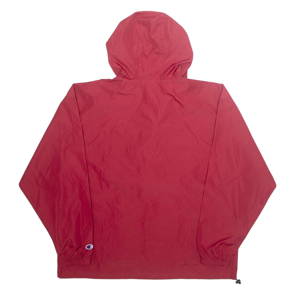CHAMPION Mens Pullover Jacket Red Hooded XL