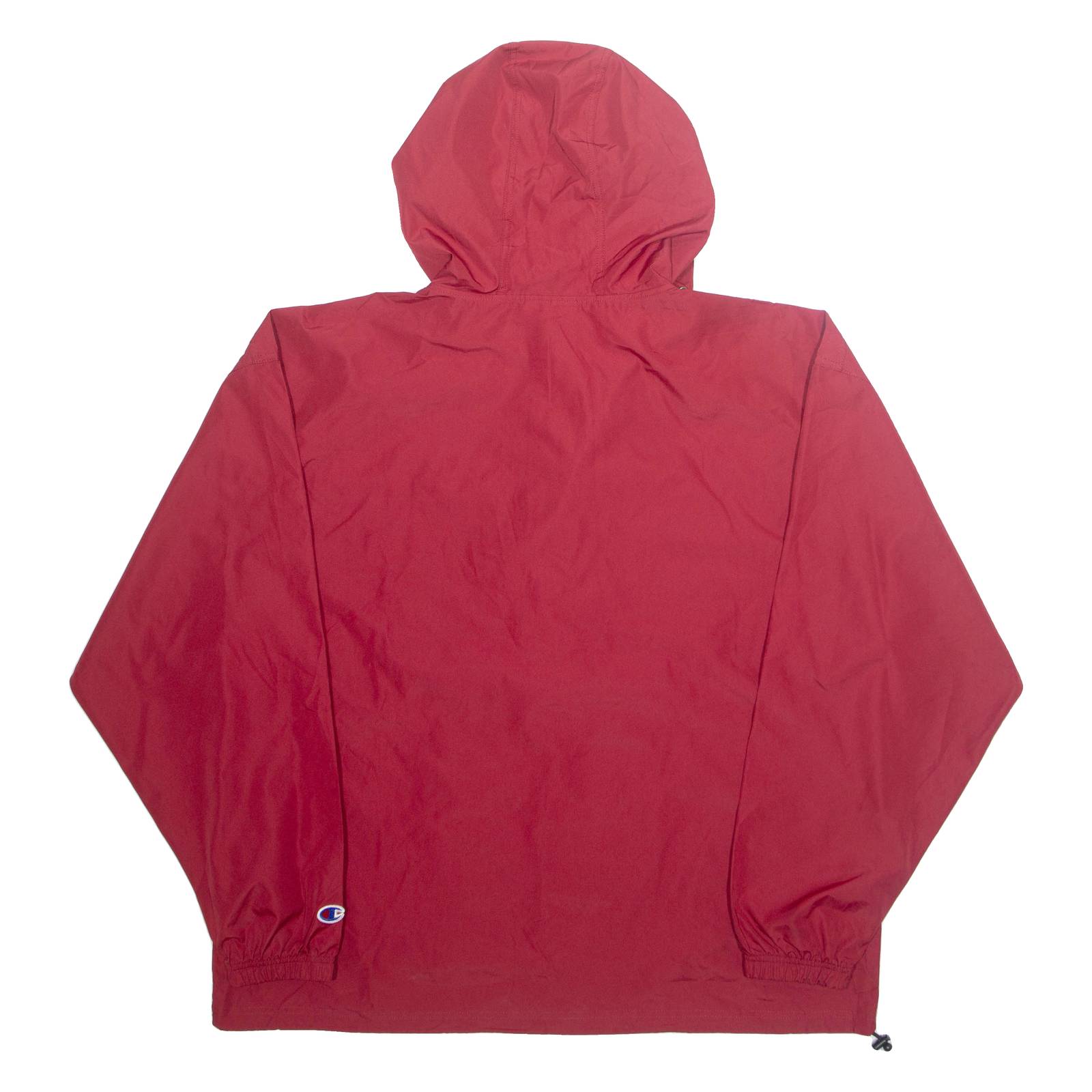 CHAMPION Mens Pullover Jacket Red Hooded XL