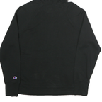 CHAMPION Mens Black Pullover Hoodie M Cotton Classic Logo Sweatshirt