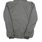 THE NORTH FACE Womens Grey & Purple Outdoor Jacket S Polyester Blend Zip Hooded