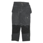 DICKIES Mens Cotton Blend Black Regular Straight Trousers W30 L27 Workwear