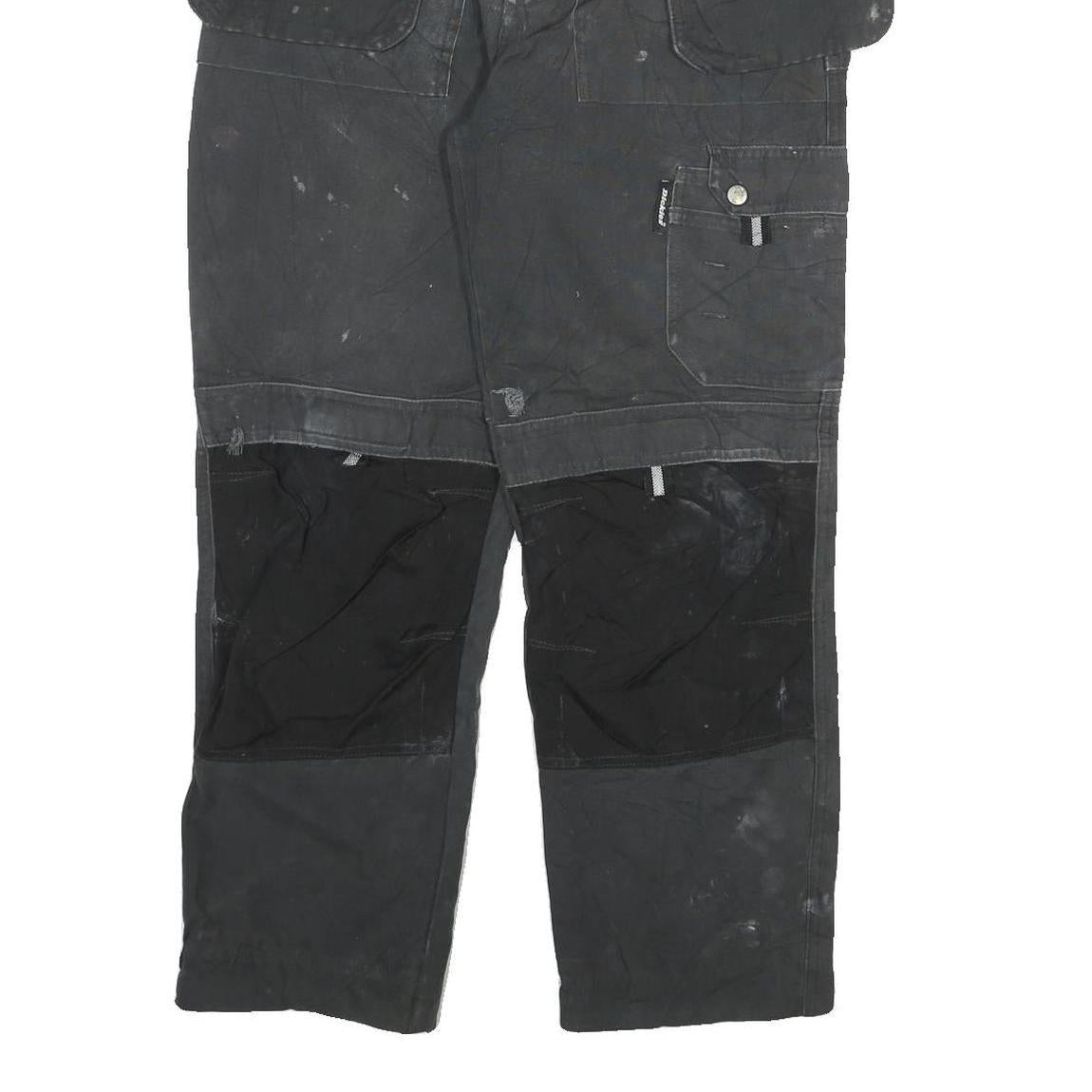 DICKIES Mens Cotton Blend Black Regular Straight Trousers W30 L27 Workwear